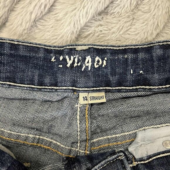 Flypaper Jeans Boys 14 Straight Dark Wash Adjustable Waist Distressed Pockets - Picture 4 of 10